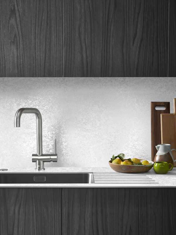 Zenith Blanc Crystal Compact laminate Worktops, UK Home Delivery