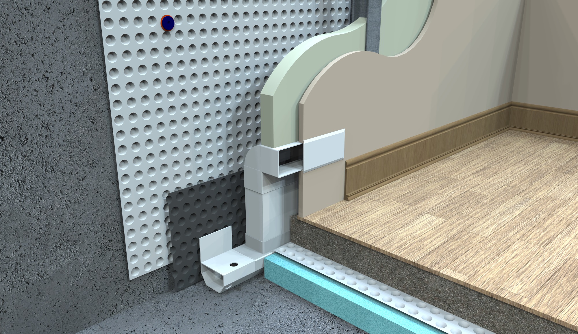 Cavity Drain Waterproofing from Newton